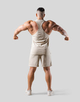 Script Logo Pile Tanktop - Beige