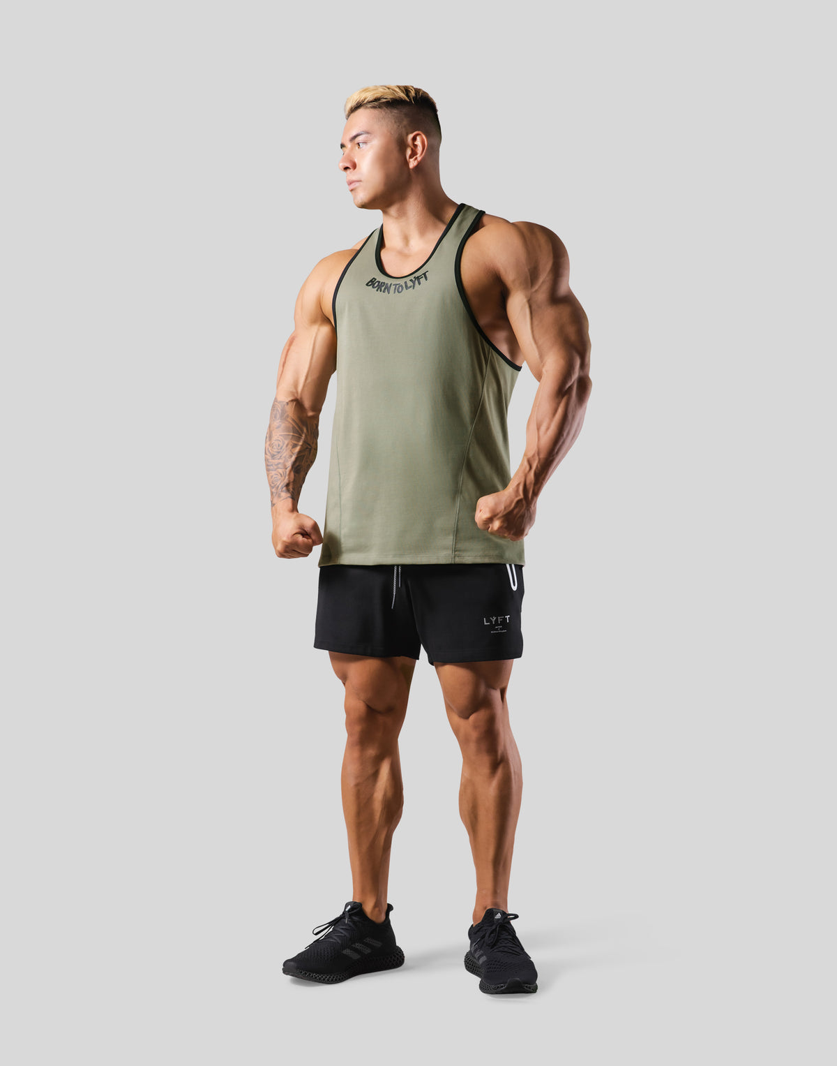 Neck Paint Training Tanktop - Olive