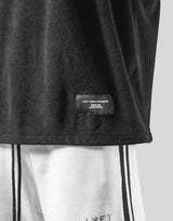 Outline Logo Pile Big T-Shirt - Black