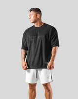 Outline Logo Pile Big T-Shirt - Black