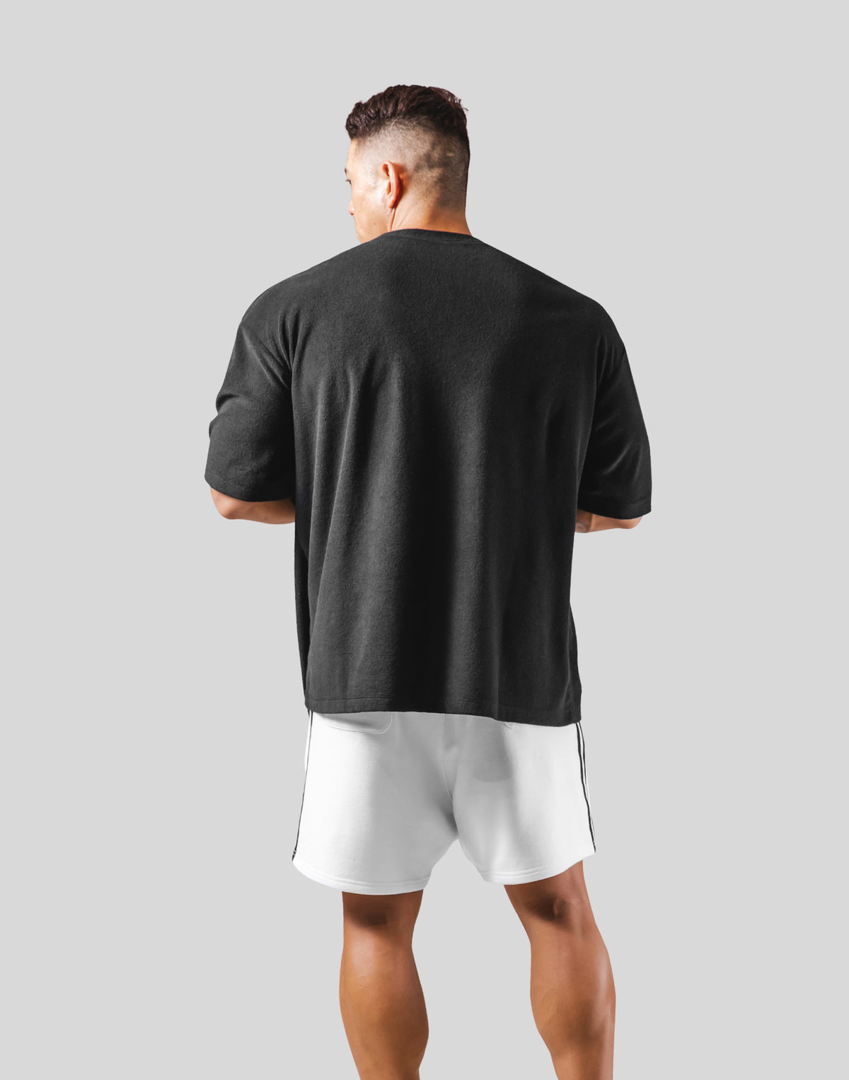 Outline Logo Pile Big T-Shirt - Black