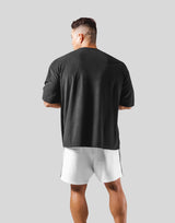 Outline Logo Pile Big T-Shirt - Black