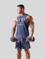 Standard Logo Vintage Drop Shoulder Tanktop - Navy