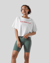 Wide Cropped T-Shirt - White