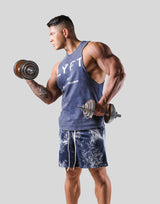 Standard Logo Vintage Drop Shoulder Tanktop - Navy