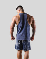 Standard Logo Vintage Drop Shoulder Tanktop - Navy