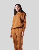 Relax Fit Sweat Hoodie - Beige