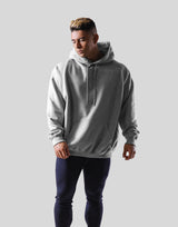 Flag Oversize Sweat Hoodie - Grey