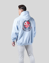 Symbolic Emblem Pullover Hoodie - Light Blue