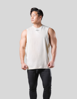 Back Arch Flag Drop Tanktop - Ivory