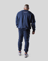 LÝFT × Power House Gym Lion Crewneck Sweat - Navy