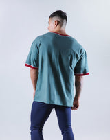 Old Logo Piping Big T-Shirt - Green