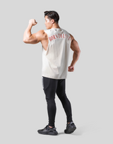 Back Arch Flag Drop Tanktop - Ivory