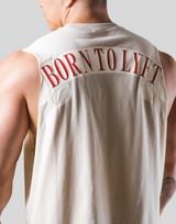 Back Arch Flag Drop Tanktop - Ivory