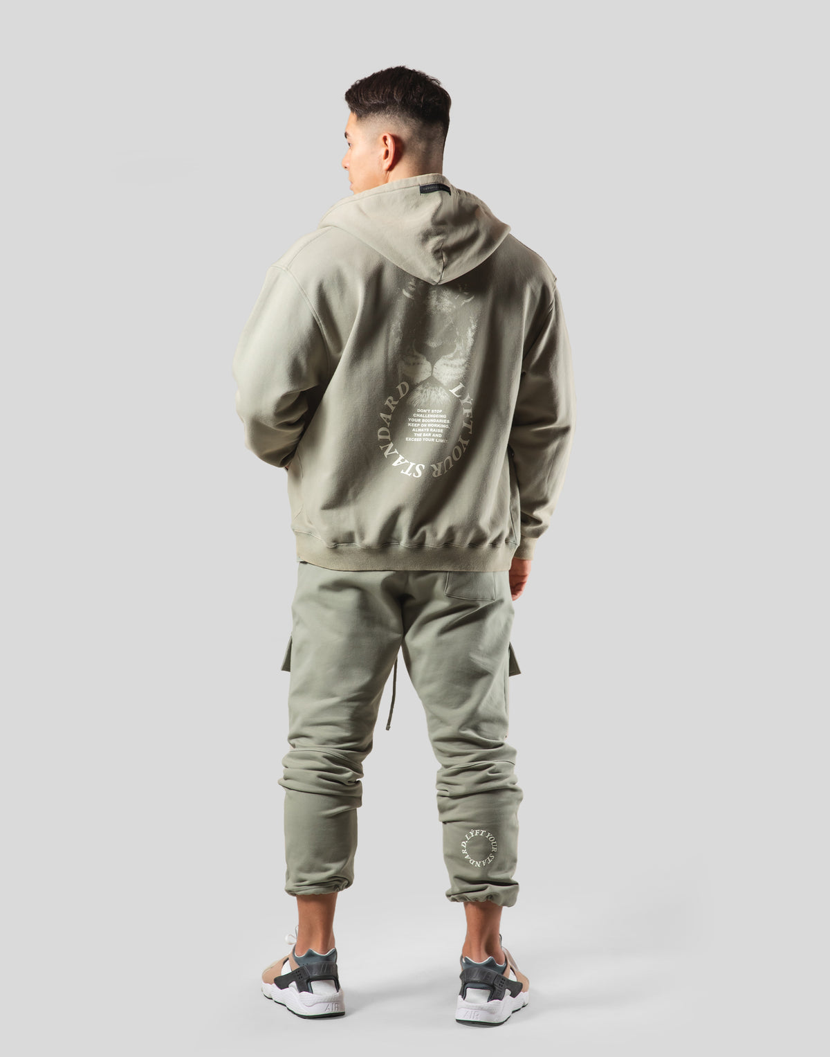 Lion Ring ZipUp Hoodie - Vintage Olive