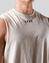 Back Arch Flag Drop Tanktop - Ivory