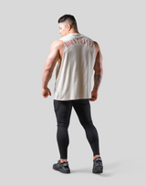 Back Arch Flag Drop Tanktop - Ivory
