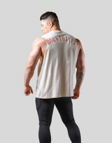 Back Arch Flag Drop Tanktop - Ivory