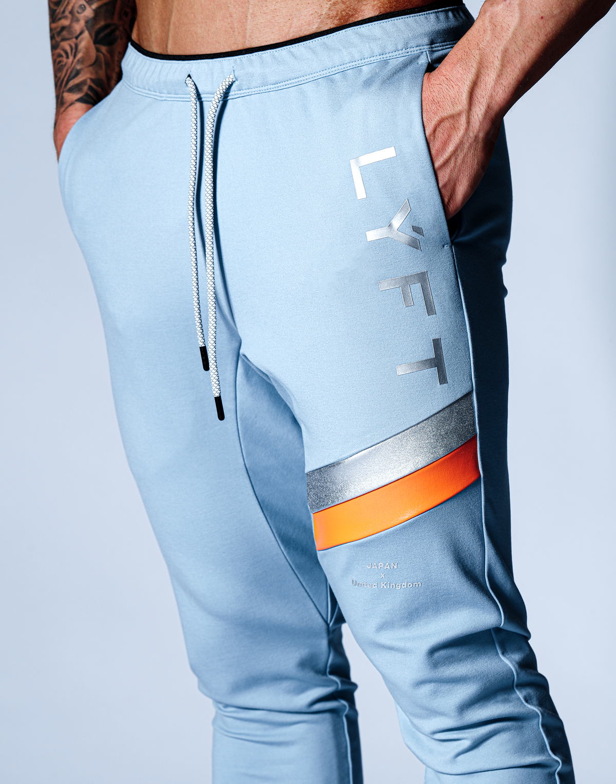 LÝFT Stripe Pants - L.Blue