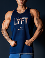 LÝFT Stripe Standard Fit Tanktop - Navy