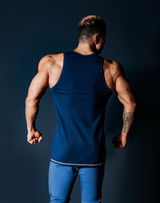 LÝFT Stripe Standard Fit Tanktop - Navy