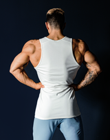 LÝFT Stripe Standard Fit Tanktop - White