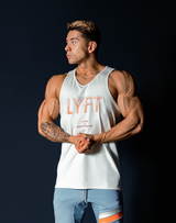 LÝFT Stripe Standard Fit Tanktop - White