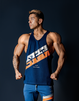 Stripe Training Tanktop - Navy