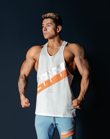 Stripe Training Tanktop - White
