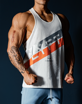 Stripe Training Tanktop - White