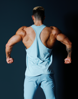 Stripe Training Tanktop - L.Blue