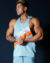 Stripe Training Tanktop - L.Blue
