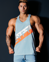 Stripe Training Tanktop - L.Blue