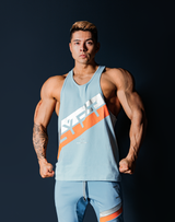 Stripe Training Tanktop - L.Blue
