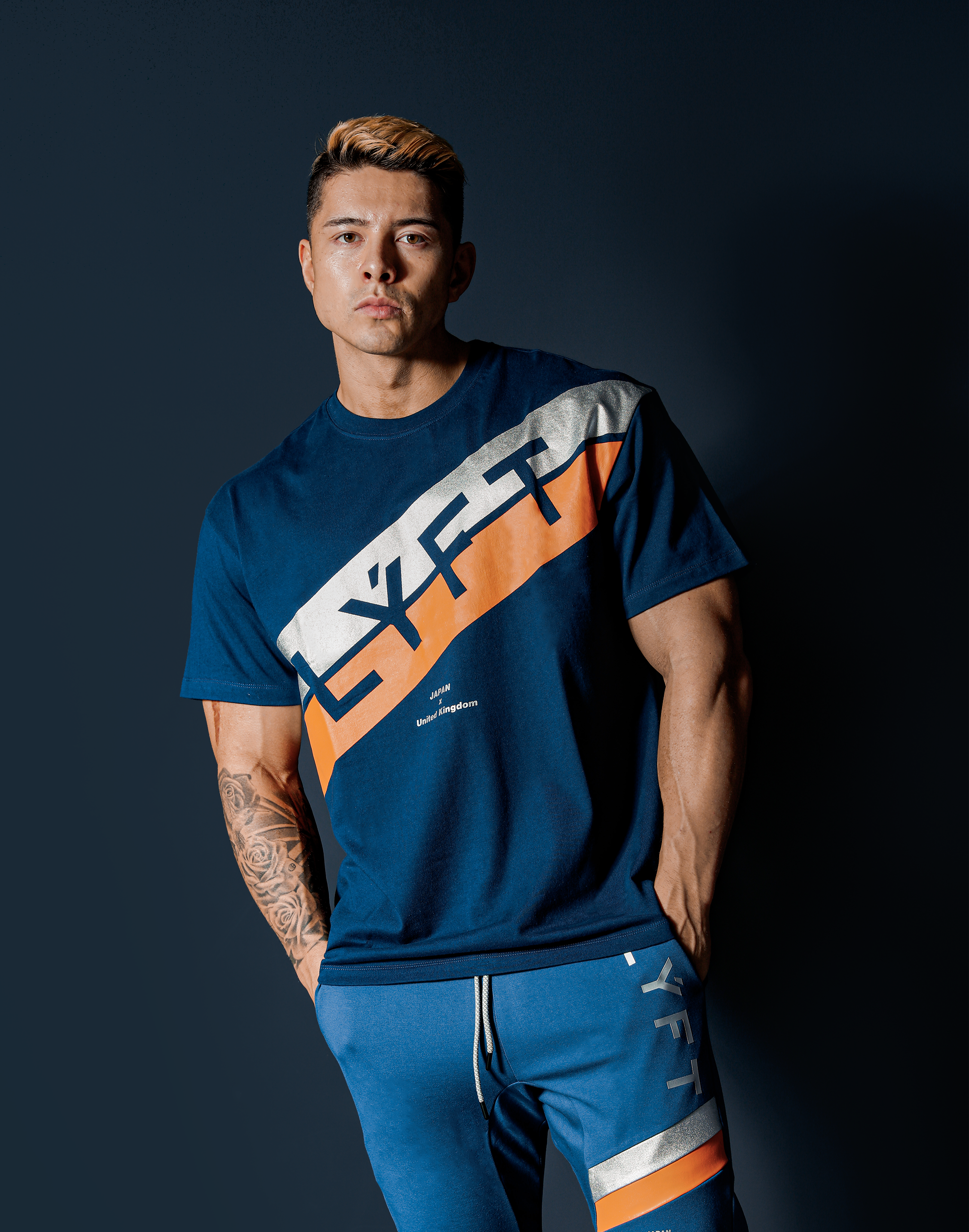 LYFT(リフト)トレーニングウェア/T-シャツ:Stripe Big Size T-Shirt LYFT(リフト)トレーニングウェア/T-シャツ:Stripe Big Size T-Shirt