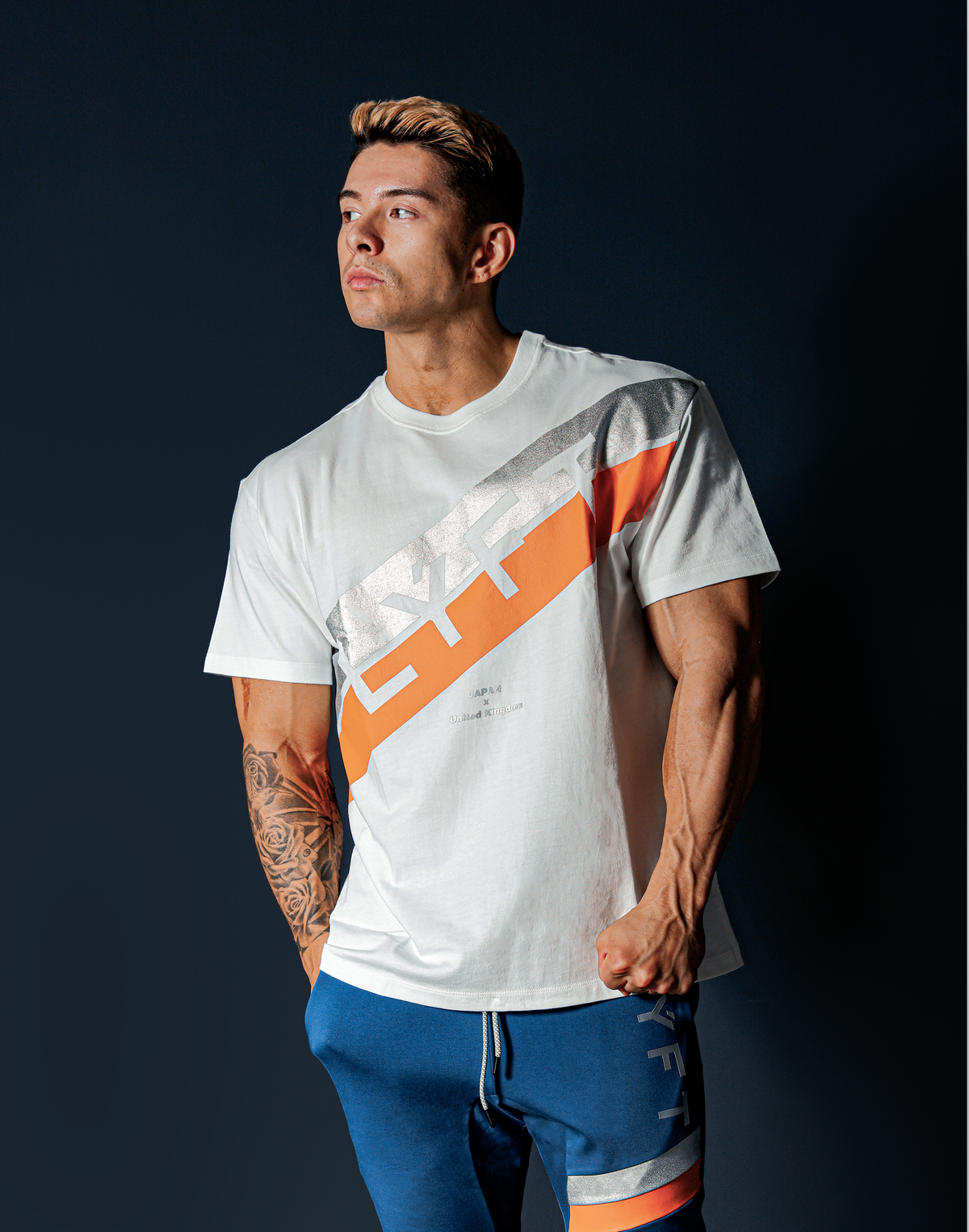 Stripe Big Size T-Shirt - White