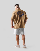 LÝFT × Power House Gym Logo Big T-Shirt - Beige