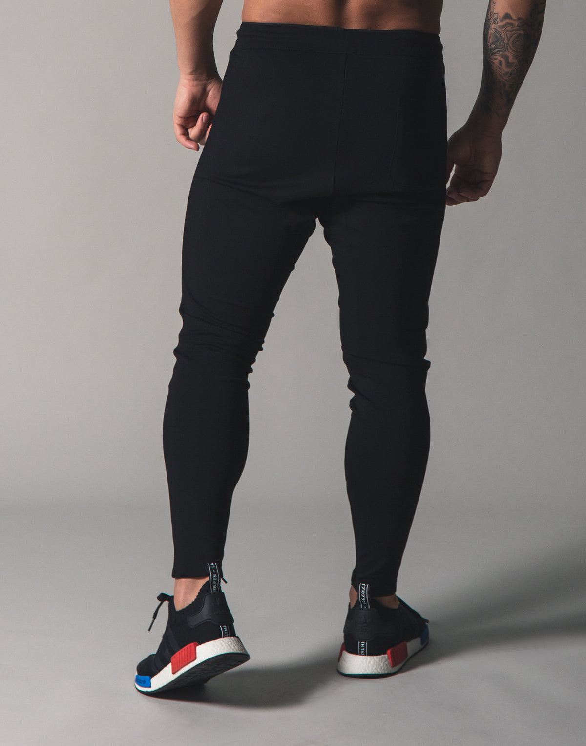 Piping 2Way Stretch Pants - Black