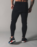 Piping 2Way Stretch Pants - Black