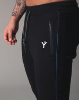 Piping 2Way Stretch Pants - Black