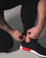 Piping 2Way Stretch Pants - Black