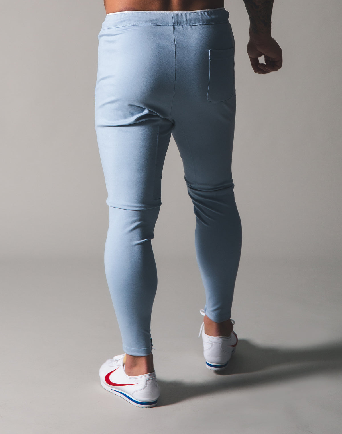Piping 2Way Stretch Pants - L.Blue
