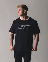 Piping Big T-Shirt - Black