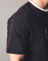 Piping Big T-Shirt - Black