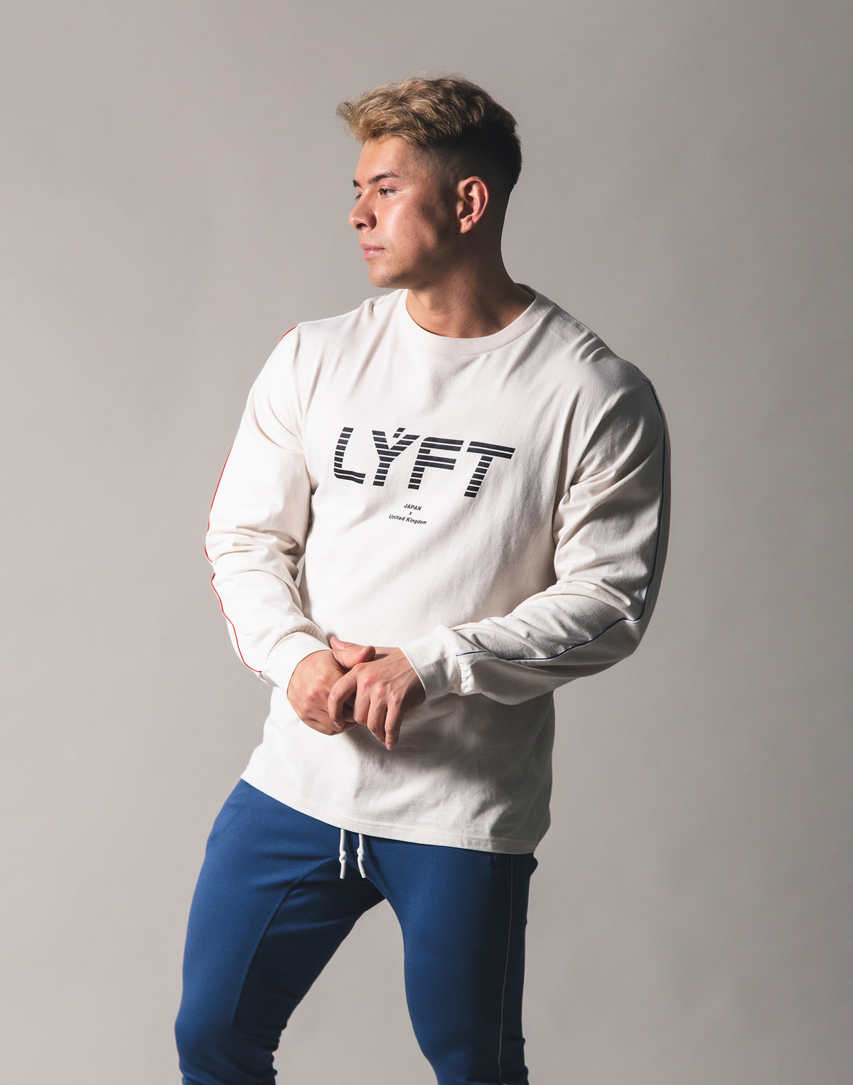 Piping Big Long T-Shirt - Off White