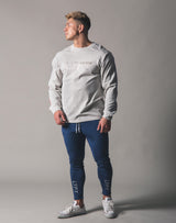 Piping Big Long T-Shirt - Grey