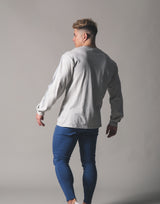 Piping Big Long T-Shirt - Grey