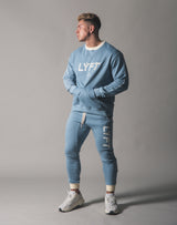 Piping Sweat Crew Neck - L.Blue