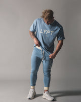 Piping Big T-Shirt - L.Blue