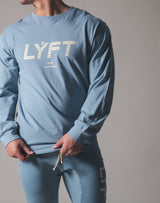 Piping Big Long T-Shirt - L.Blue